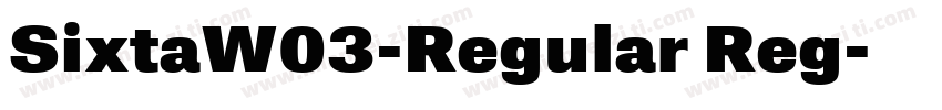 SixtaW03-Regular Reg字体转换